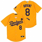 Dodgers 8 Kobe Bryant Yellow 2020 Nike KB Cool Base Jersey,baseball caps,new era cap wholesale,wholesale hats